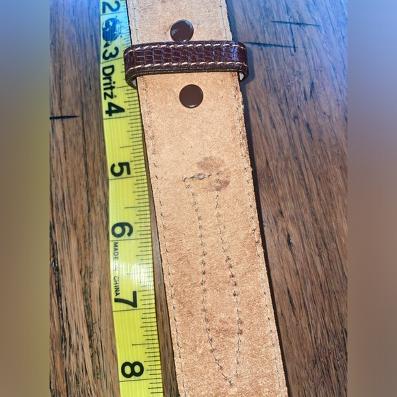 Lizard grab cowhide belt brown belt flower belt country belt southern belt - Picture 15 of 16